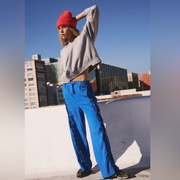 FP Movement by Free People Pants - NWOT FP Movement Kalahari Wide Leg Pants Blue Large